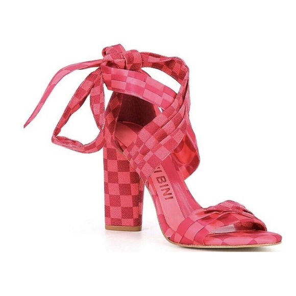 SALE OFR🆕GIANNI BINI ASTRAAHH CHECKERED WRAP  BLOCK HEEL (Sz 6& 6.5) - Picture 15 of 15